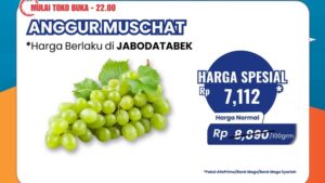 Anggur Muscat Murah Meriah di Transmart!